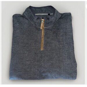 Dakota Grizzly Mens Dash 1/4 Zip Pullover Sweater Size 2XL Charcoal Gray Casual